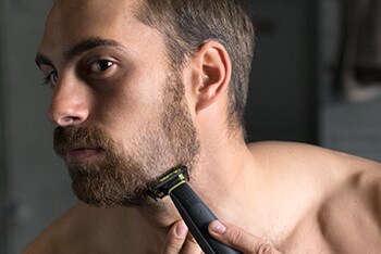 Philips OneBlade u upotrebi: Dug potez