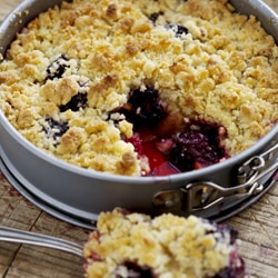 Apricot and Blackberry Crumble | Philips Chef Recipes