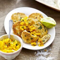 Thai Fish Cakes with Mango Salsa | Philips Chef Recipes